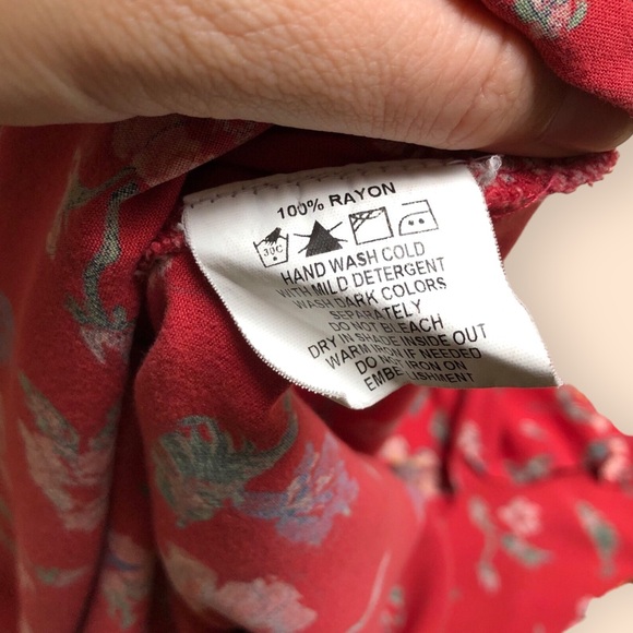 Avaasa Floral Kurta Tunic Top Roll Sleeves Long Length Shirt Slit Sides Women M - Picture 9 of 13